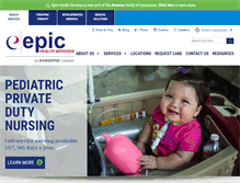 Tablet Screenshot of epichealthservices.com